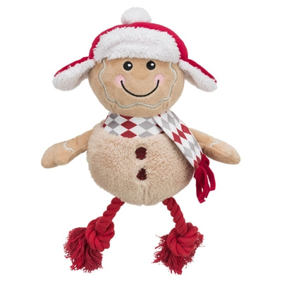 Trixie Ordin Gingerbread Man avec des jambes de corde de flost Coton en peluche