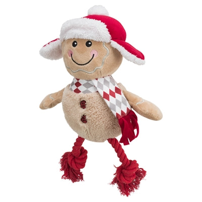 Trixie Ordin Gingerbread Man avec des jambes de corde de flost Coton en peluche