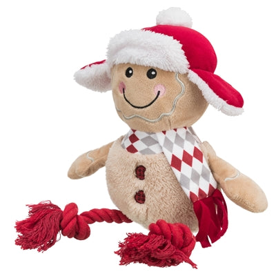 Trixie Ordin Gingerbread Man avec des jambes de corde de flost Coton en peluche