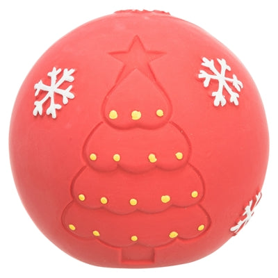 Trixie Noël balle latex rouge
