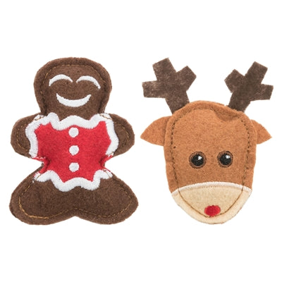 Trixie de Noël Elk et Gingerbread Man Felt