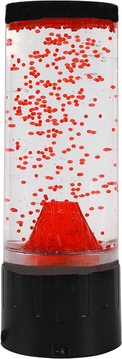 Lampe à lave Itotal ronde 10,5 x 30 cm rouge