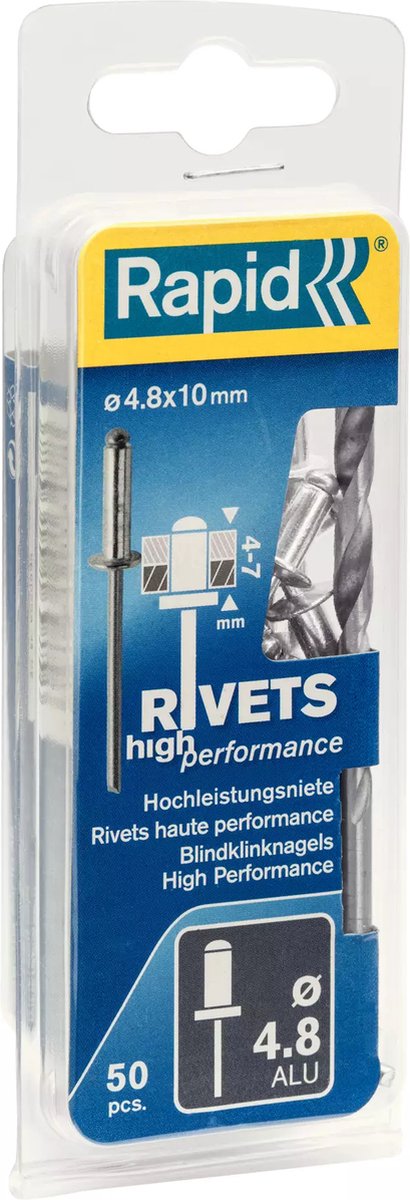 Rivet rapide haute performance ø4,8 x 10 mm - 5000387