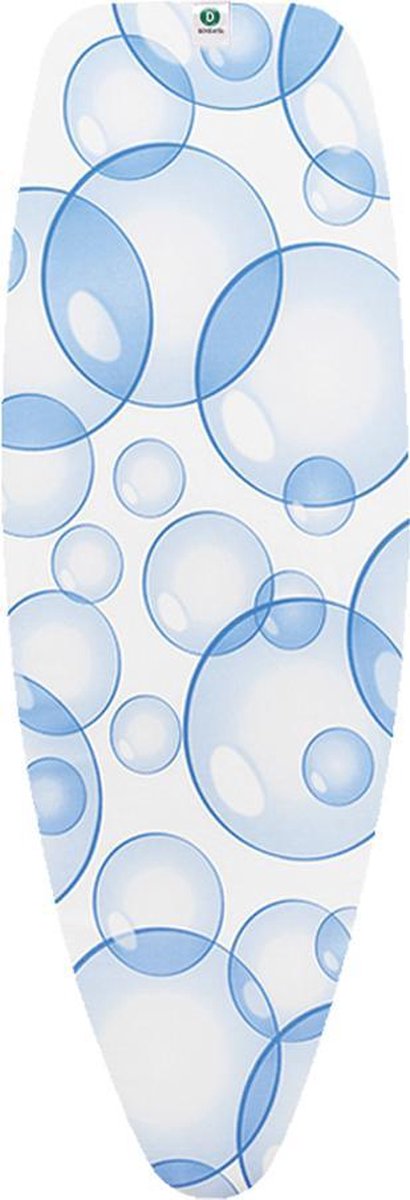 Brabantia housse de table à repasser perfect flow d - 135 x 45 cm - ensemble complet - bulles