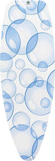 Brabantia housse de table à repasser perfect flow d - 135 x 45 cm - ensemble complet - bulles
