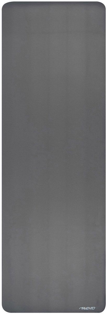 Tapis de yoga fitness Avento nbr - gris - 183 x 61 x 1,2 cm