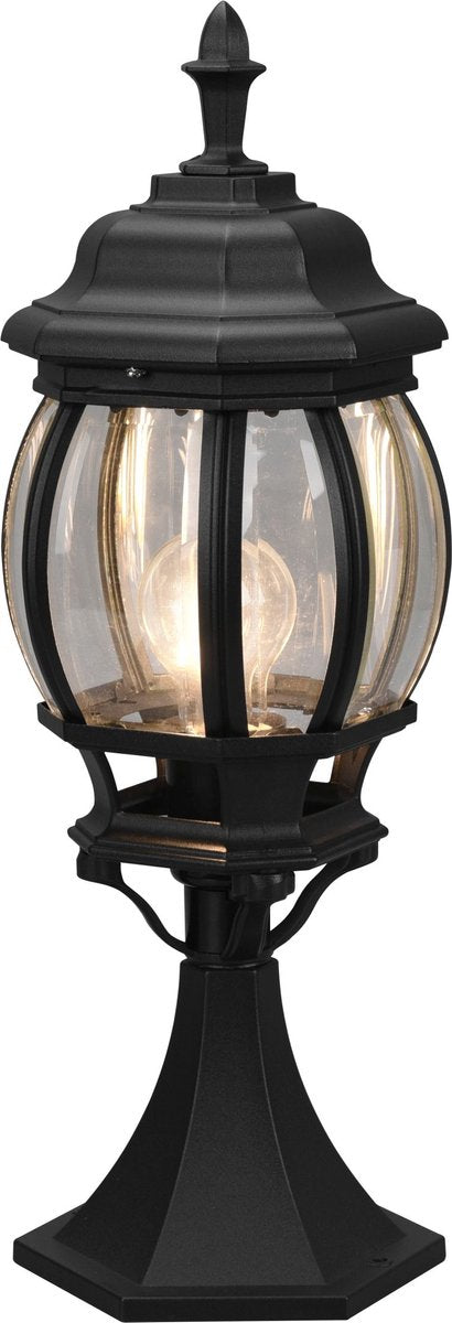 Trio elvo - lampadaire - noir mat - excl. 1x E27 4 W - télécommande - variateur intégré - changeur de couleurs RVB - couleur de lumière réglable en continu - veilleuse - fonction mémoire - éclairage indirect - éclairage extérieur - IP44