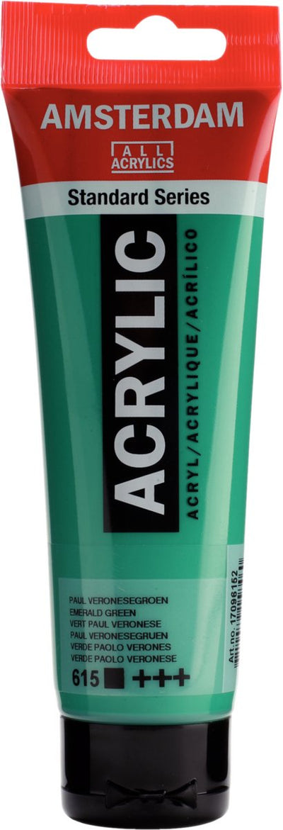 Tube de peinture acrylique série standard Amsterdam 120 ml vert Paul Veronese 615