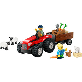 LEGO LEGO CITY 60461 Tracteur rouge avec remorque et mouton