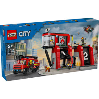 Lego LEGO City 60414 Caserne de pompiers et camion de pompiers