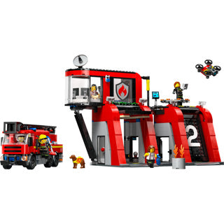 Lego LEGO City 60414 Caserne de pompiers et camion de pompiers