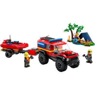 Lego LEGO City 60412 4X4 camion de pompiers avec bateau de sauvetage