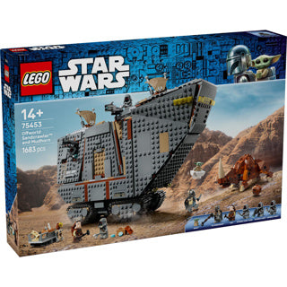 Lego ® Star Wars : The Mandalorian™ Offworld Sandcrawler™ et Mudhorn - Jouet de construction avec véhicule pour enfants - Comprend 7 personnages - Idée cadeau pour garçons, filles et fans à partir de 14 ans - 75453