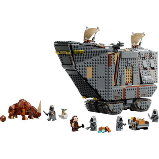 Lego ® Star Wars : The Mandalorian™ Offworld Sandcrawler™ et Mudhorn - Jouet de construction avec véhicule pour enfants - Comprend 7 personnages - Idée cadeau pour garçons, filles et fans à partir de 14 ans - 75453