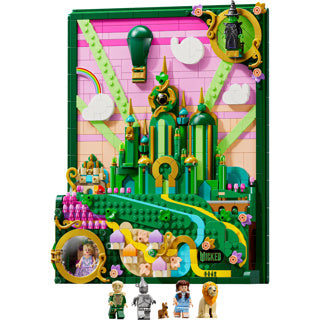 Lego 75685, décoration murale de la méchante ville d'émeraude