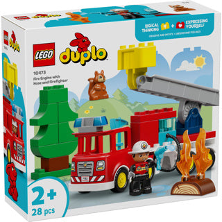 Lego Duplo Town 10473 camion de pompiers avec tuyau et pompier