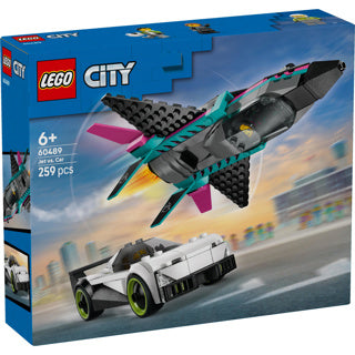 Lego city 60489 avion à réaction contre voiture de sport