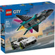 Lego city 60489 avion à réaction contre voiture de sport