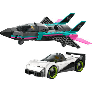 Lego city 60489 avion à réaction contre voiture de sport