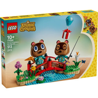 Lego animal traversant le jour de congé avec Timmy et Tommy, jouets pour enfants 77059