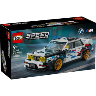 Kit de construction de voiture Lego Speed Champions BMW M3 (E30) pour enfants et décoration de chambre d'enfant 77263