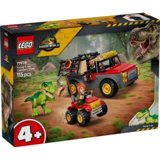 Lego monde jurassique jeune t. rex camion de transport jouets dinosaures pour enfants à partir de 4 ans 77978
