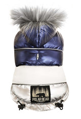 Croci Dog Veste rembourrée ours en bleu - afbeelding 1