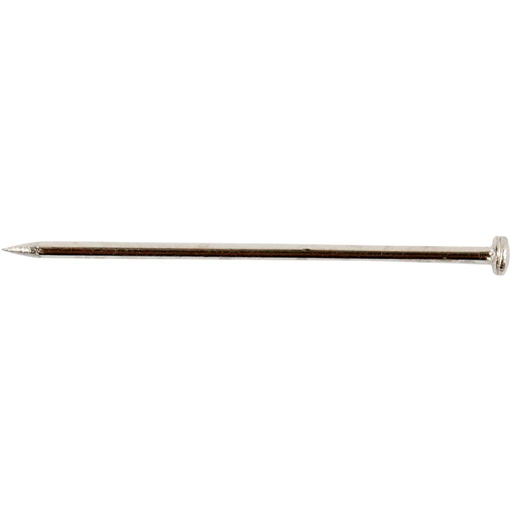 Épingles à tête Creativ Company, L : 18 mm, épaisseur 0,6 mm, env. 10000 pièces, argent, 500 g 1 boîte