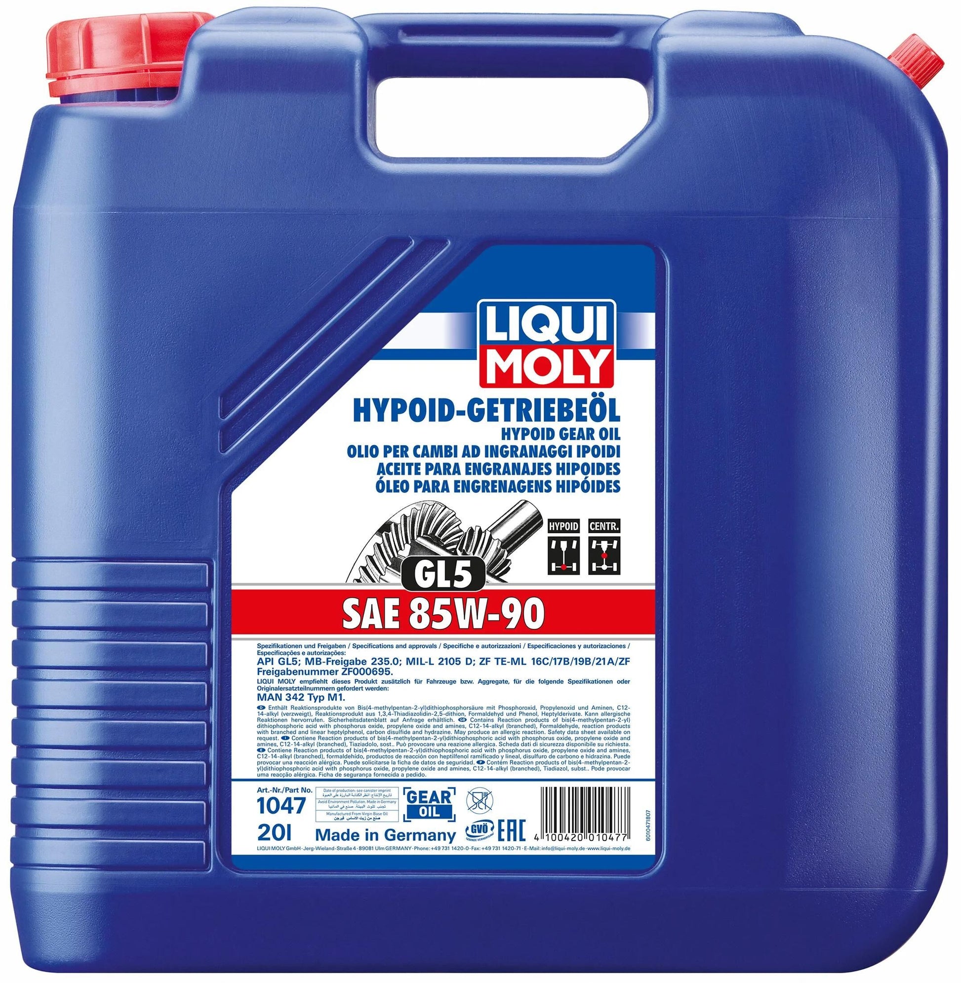 Liqui Moly Hypoid Transmission Huiles Contenu 20L