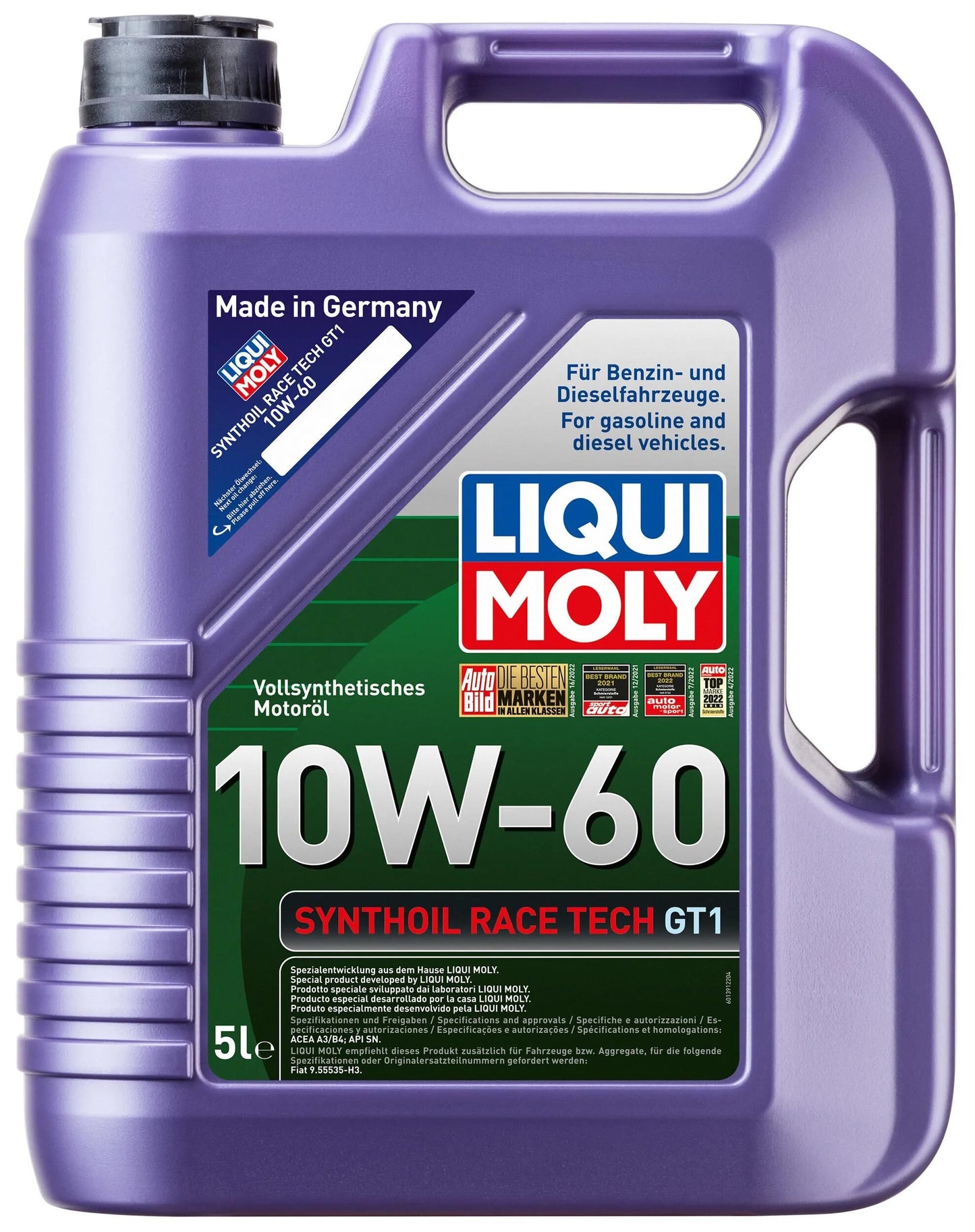 Liqui Moly Synthoil Race Tech GT1 10W-60 5 LTR.