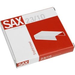 Agrafes sax argent 23 10 acier 1 000 pièces 70 feuilles