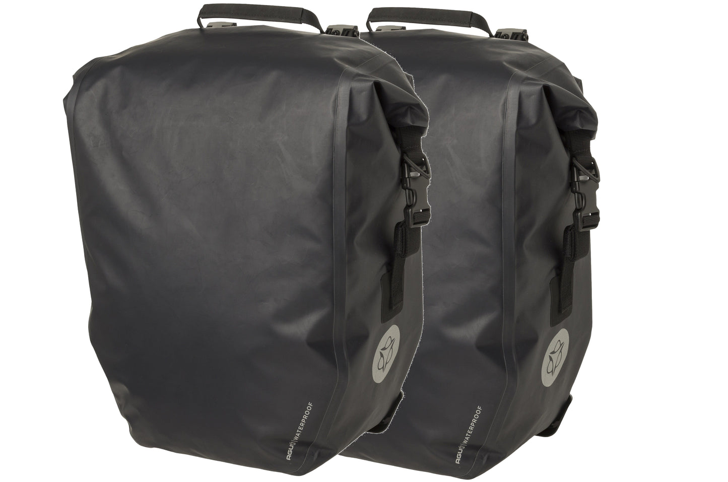 Agu set sac de vélo simple léger abri click'ngo grand noir noir