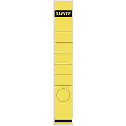 Étiquettes de dos pour classeurs leitz jaune inscriptibles 10 pièces