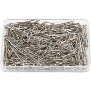 Épingles à tête Creativ Company, L : 16 mm, épaisseur 0,65 mm, env. 500 pièces, argent, 35 g 1 boîte - afbeelding 1