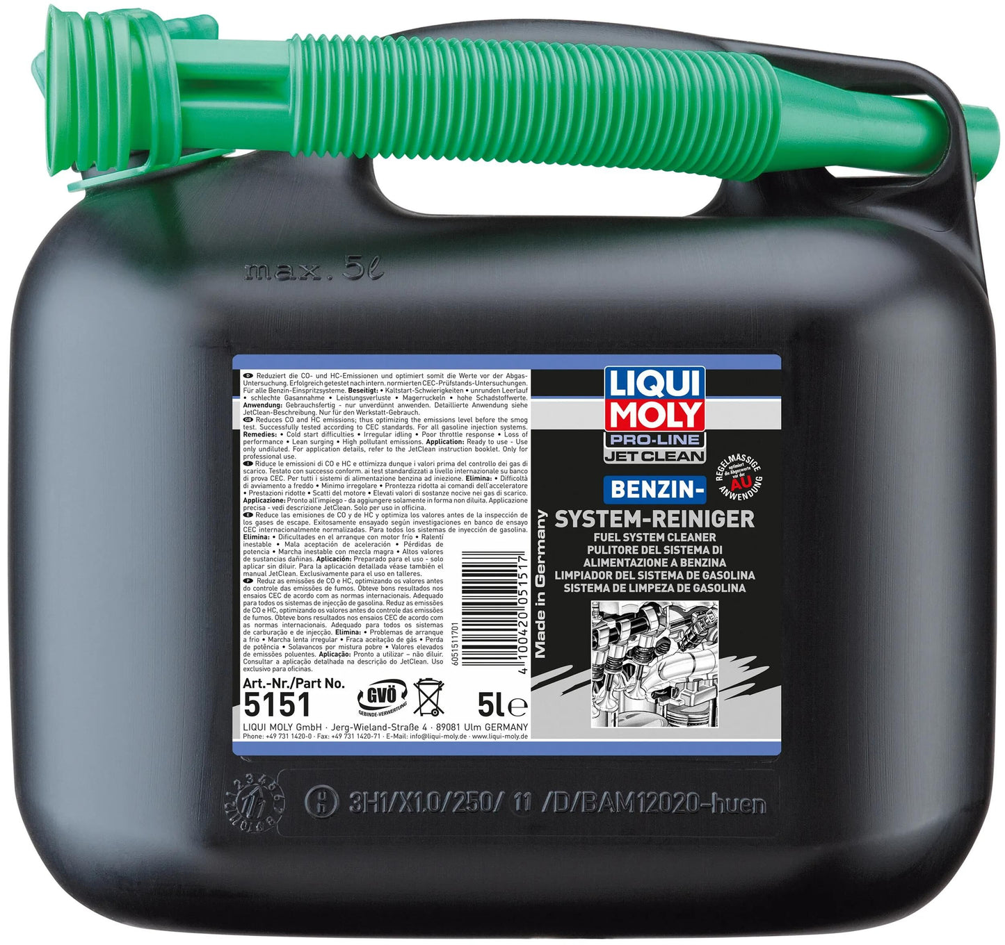 Nettoyer de système d'essence Liqui Moly Jetclean