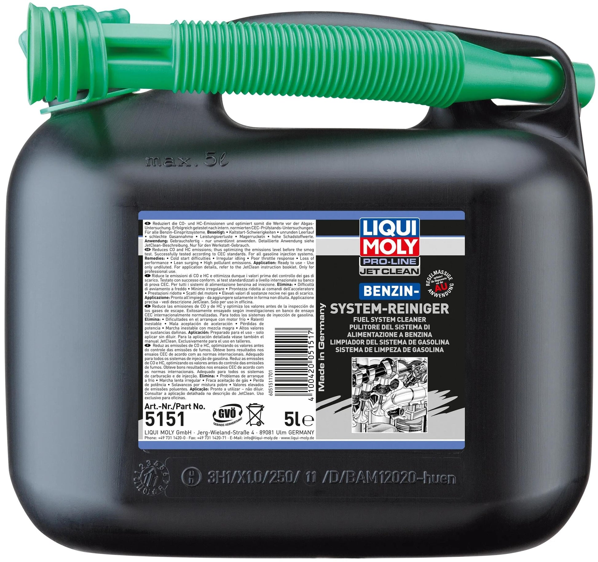Nettoyer de système d'essence Liqui Moly Jetclean