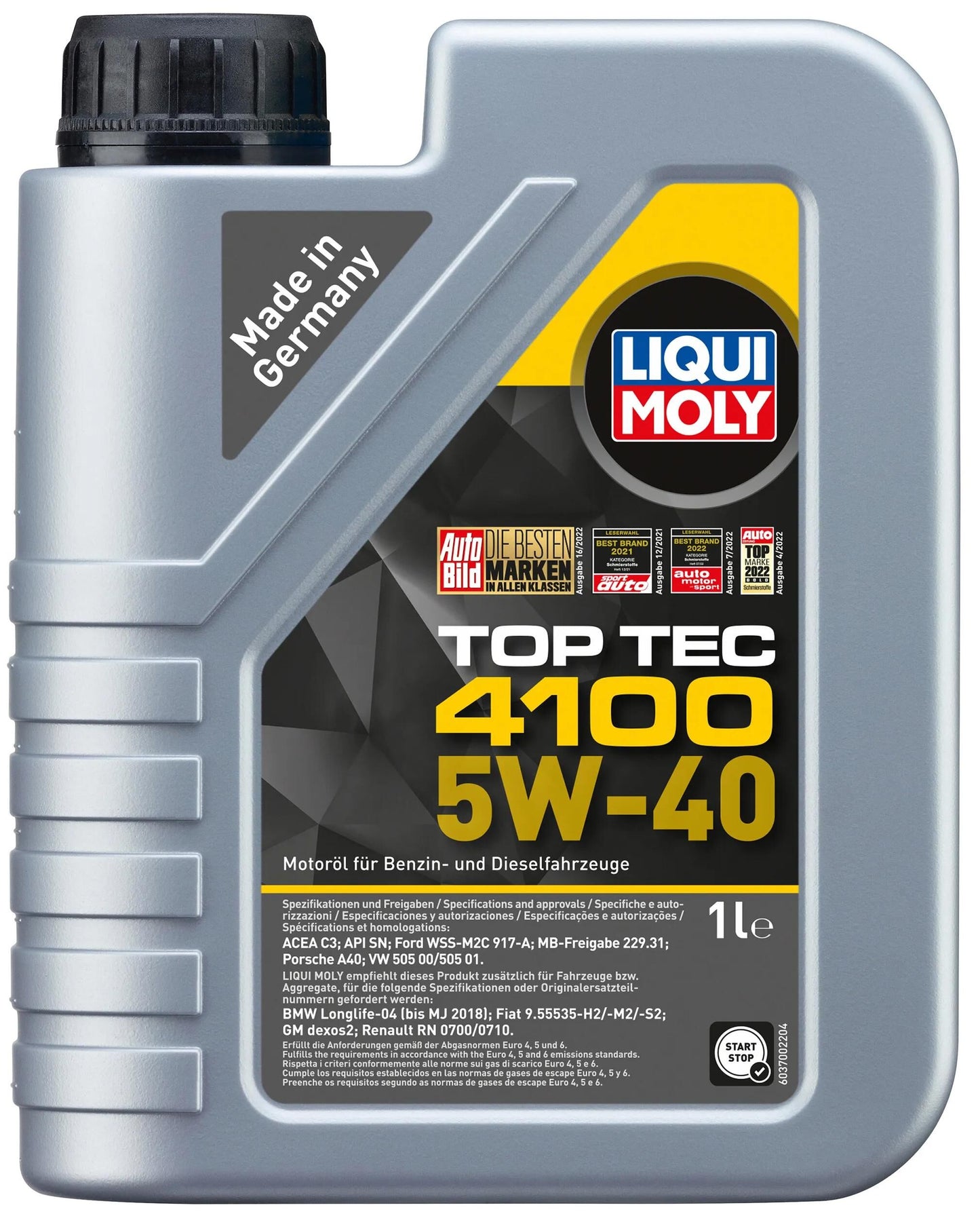 Top à huile de moteur Liqui Moly TEC 4100.