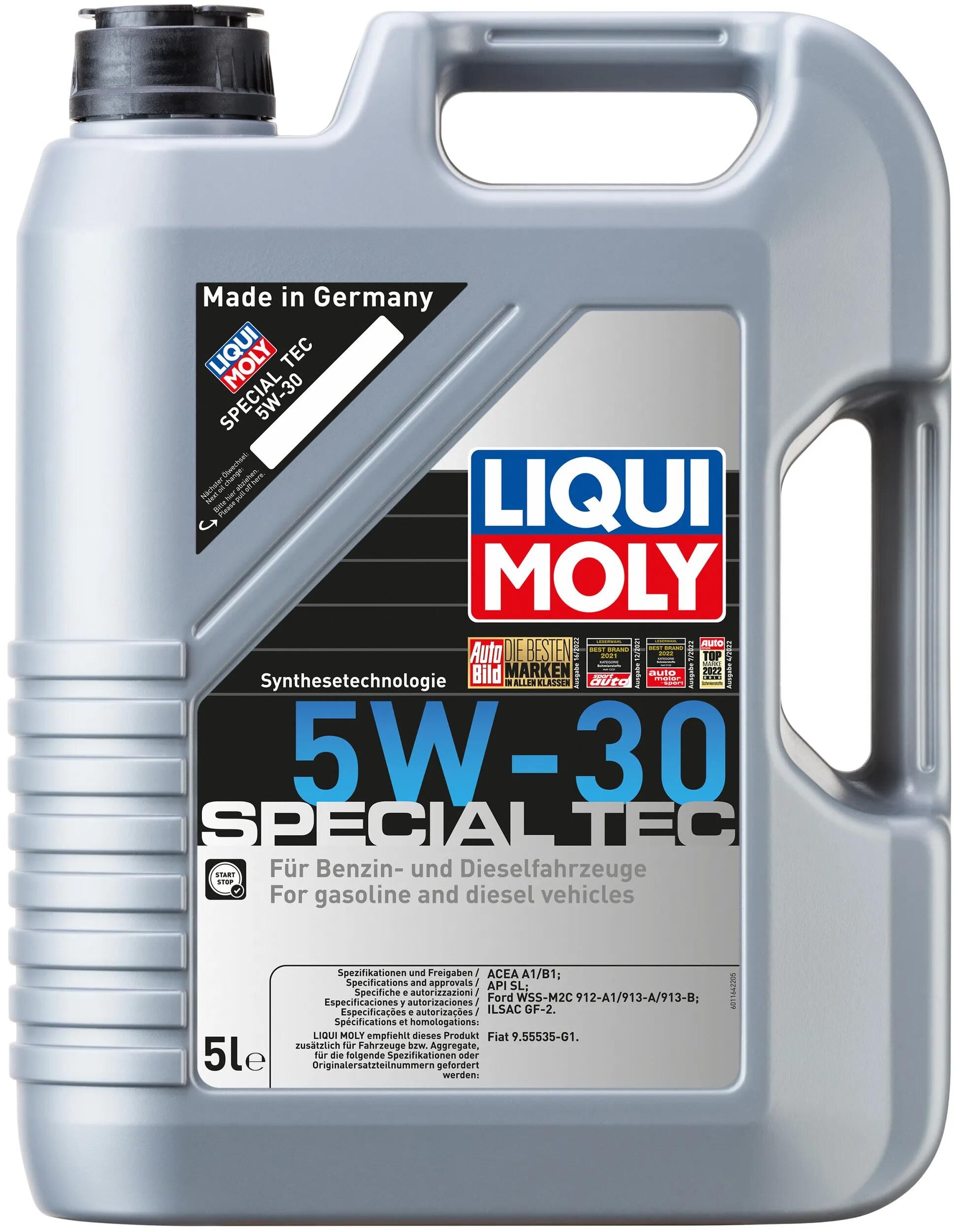 Liqui Moly Special Tec 5W-30 5L Motoroil