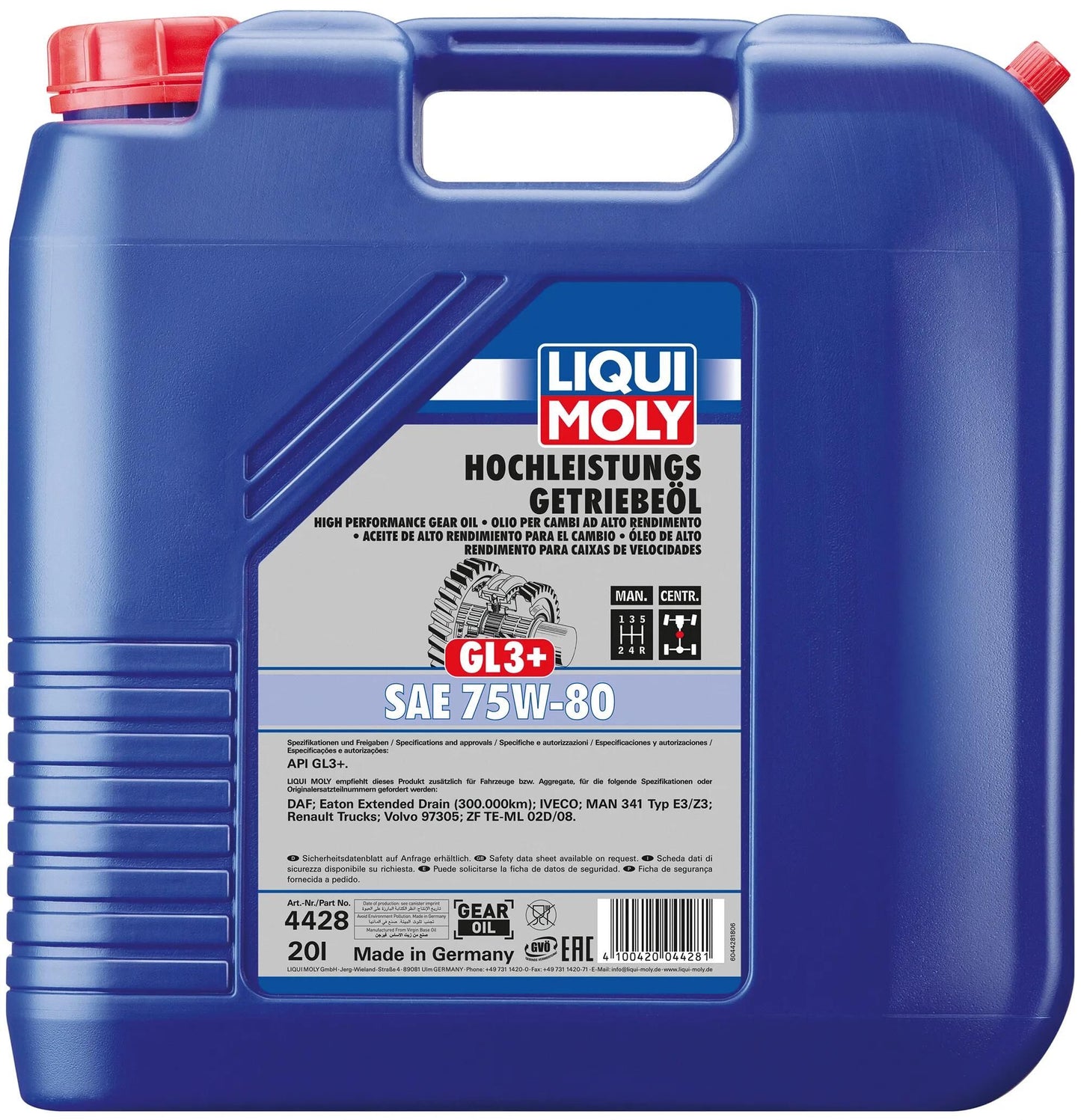 Huile de vitesse Liqui Moly 75W-80 20L LM