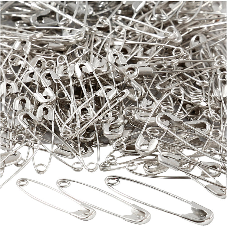Épingles de sûreté Creativ company, L: 28+31+36 mm, épaisseur 0,7-0,8 mm, argent, 600 pièces 1 boîte