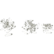 Épingles de sûreté Creativ company, L: 28+31+36 mm, épaisseur 0,7-0,8 mm, argent, 600 pièces 1 boîte - afbeelding 2