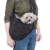 Trixie Dog Sac Belly Carrier Soft Black Grey