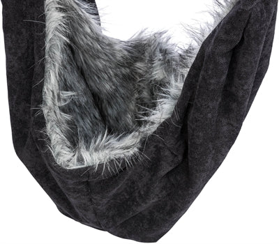 Trixie Dog Sac Belly Carrier Soft Black Grey