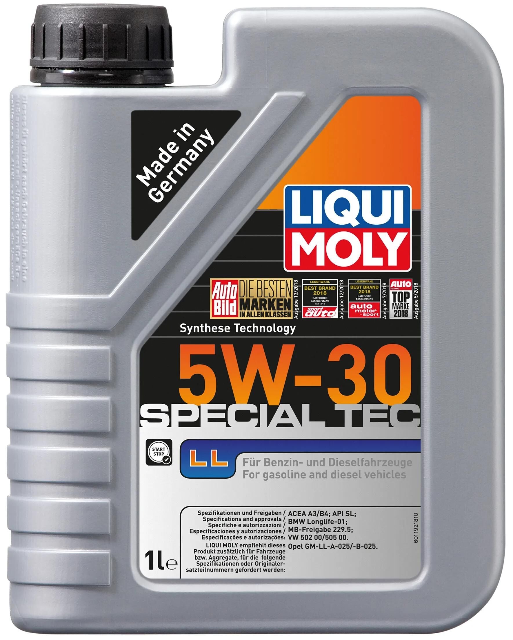 Liqui Moly Special Tec LL 5W-30 1L Motoroil