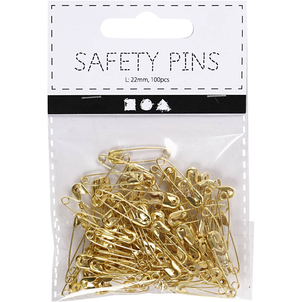 Creativ Company Safety épingles Gold, 100e.