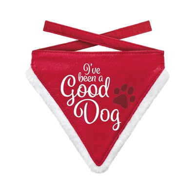 Bond cadeaux de Noël bandana bon chien rouge