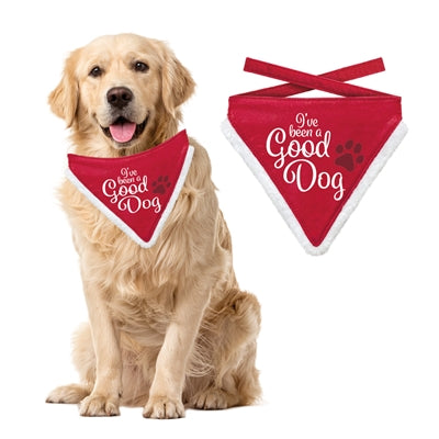Bond cadeaux de Noël bandana bon chien rouge