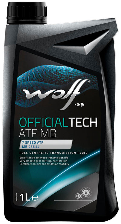 Wolf Transmission Oil Office OfficielTech ATF MB. Huile de vitesse 1l rouge.tech atf mb
