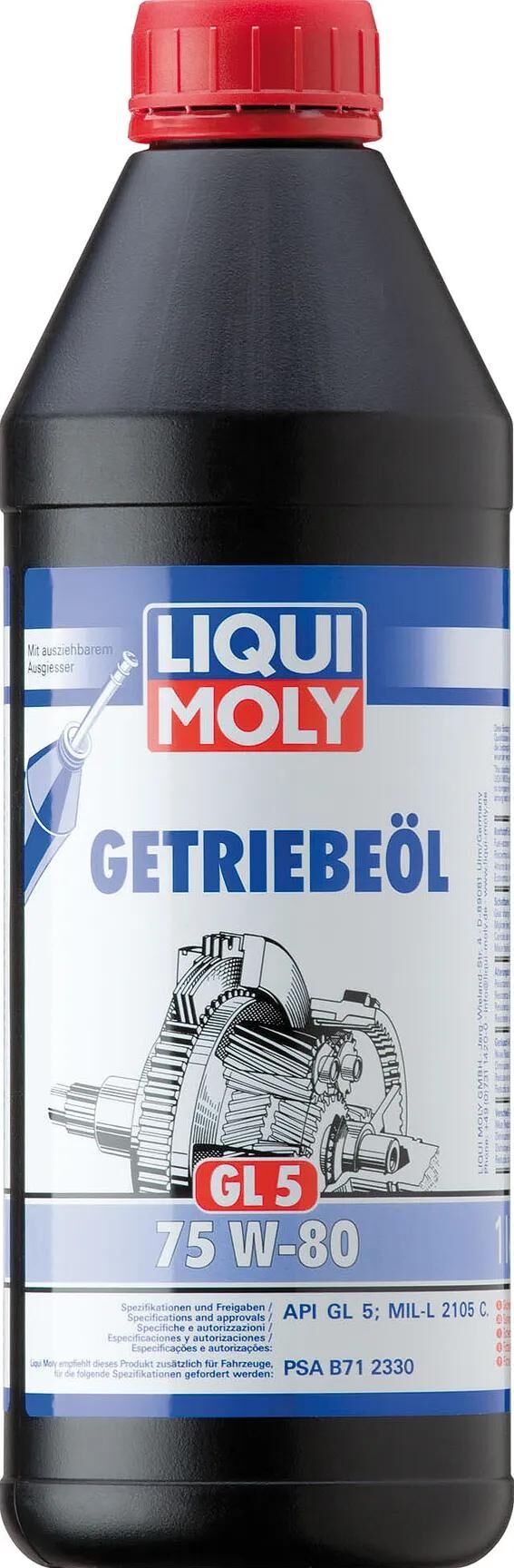 Liqui Moly Gear Huile GL5 75W-80 Dose 1L