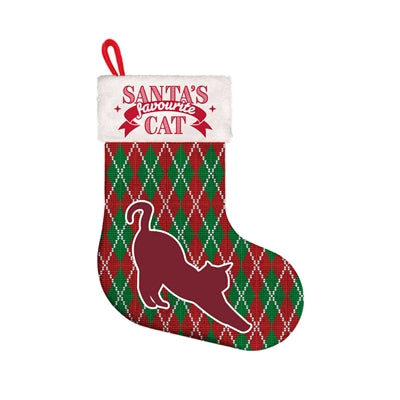 APPONDANT CADEAUX chaussettes de Noël Fenêtre de chat préférée du Père Noël vert rouge blanc